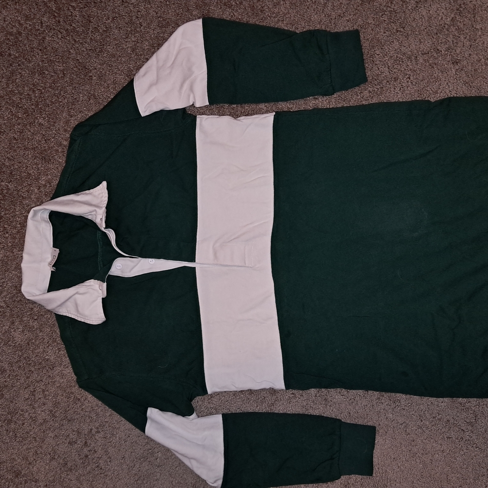 Classic Green and White Polo Shirt